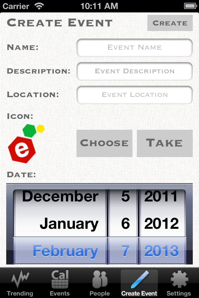 Image of Eventily for iPhone